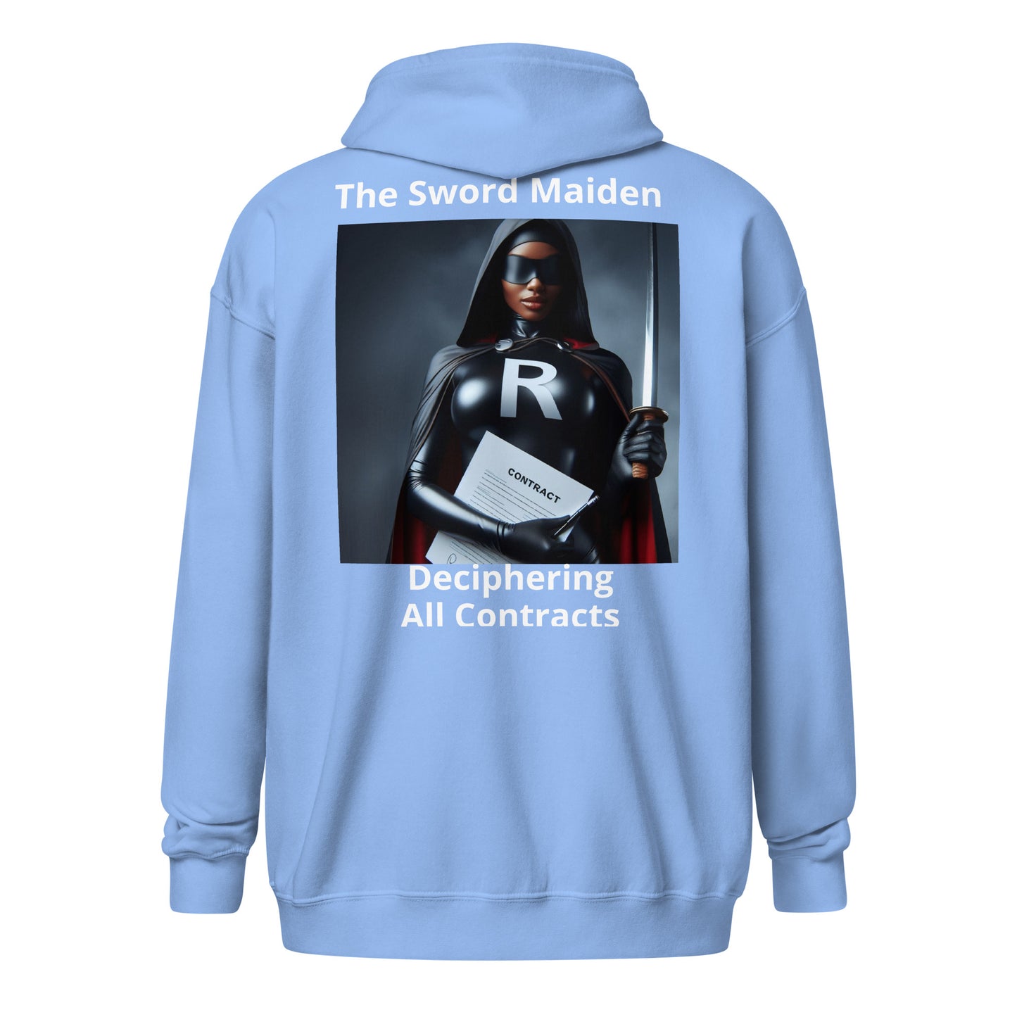 Superhero Section "The Sword Maiden" Women's Hoodie heavy blend zip