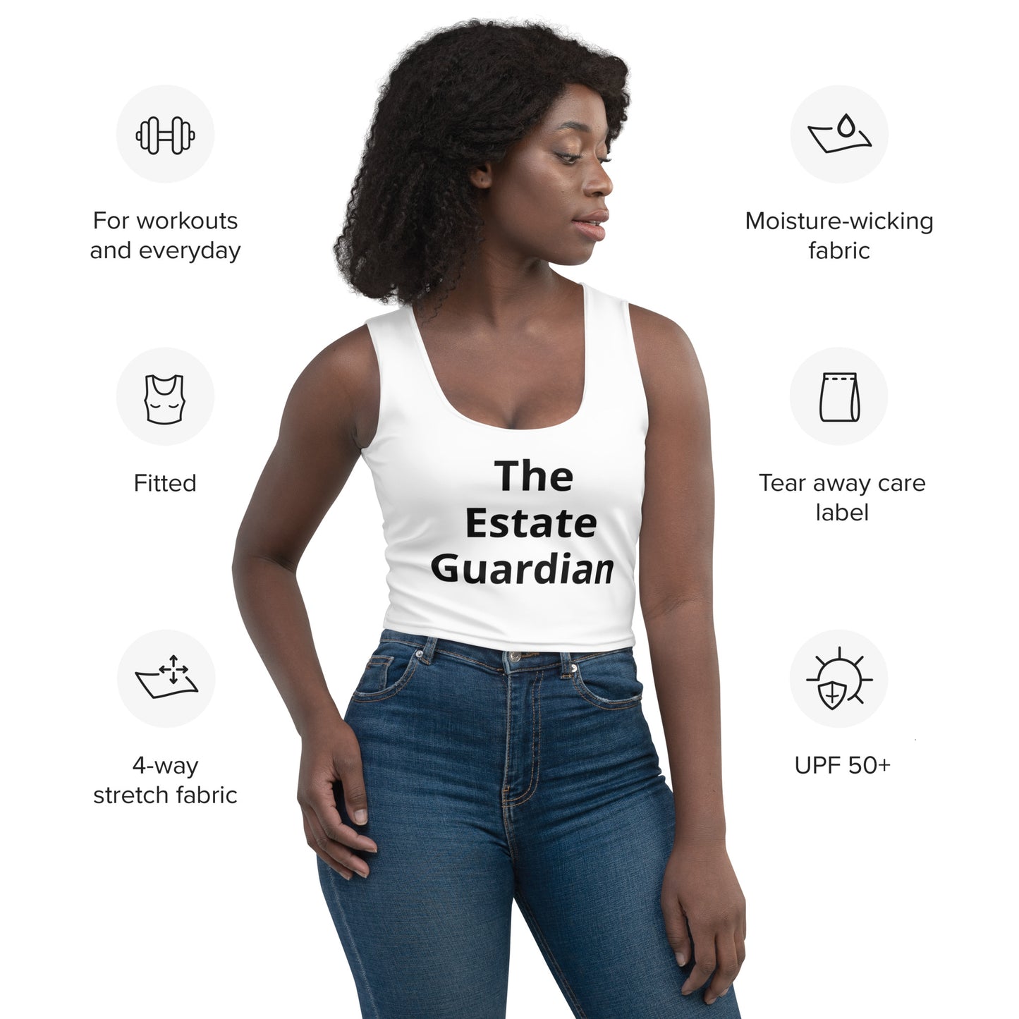 O1 Women's "The Guardian" Crop Top Tee-1