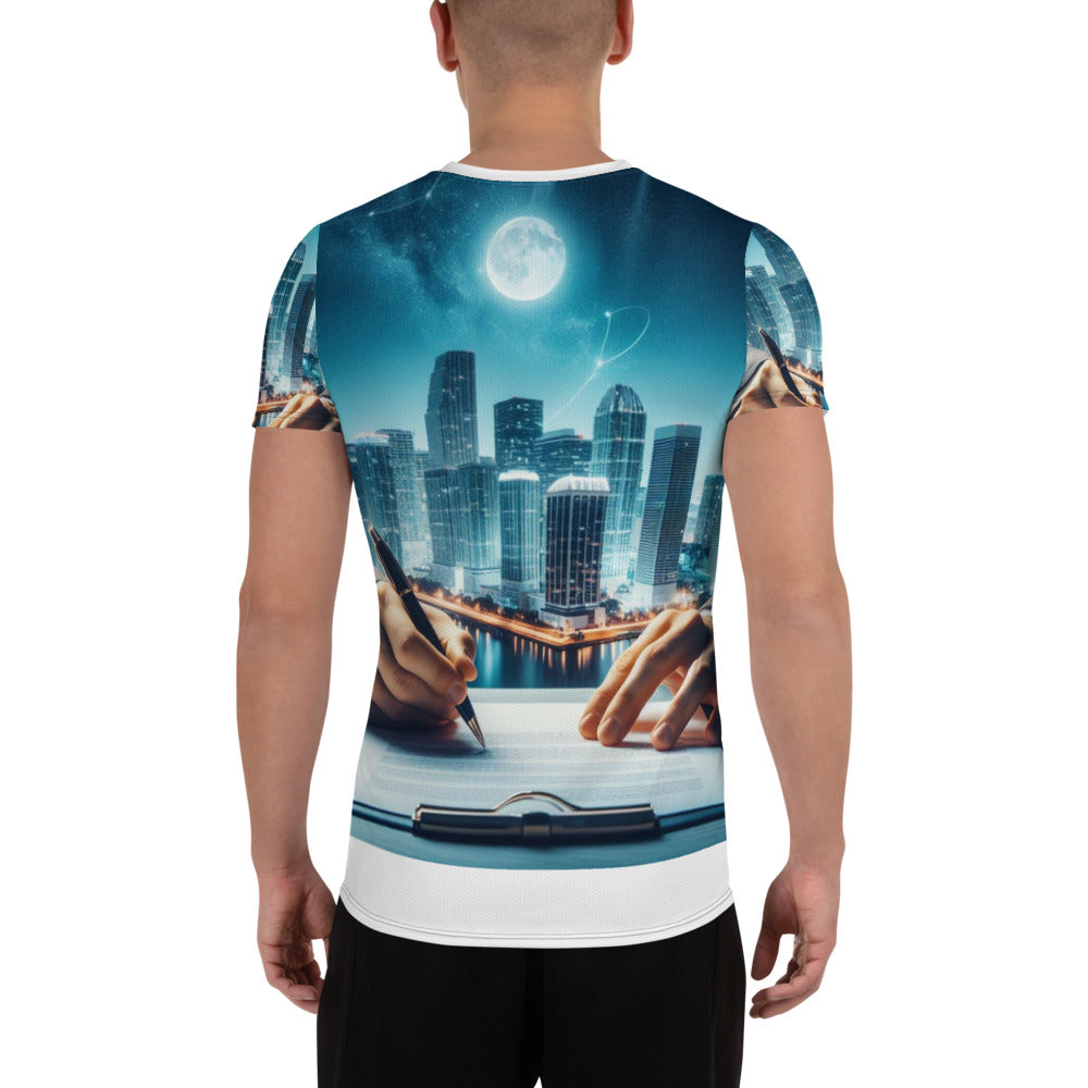 Men's All-Over Print Men's Athletic T-shirt