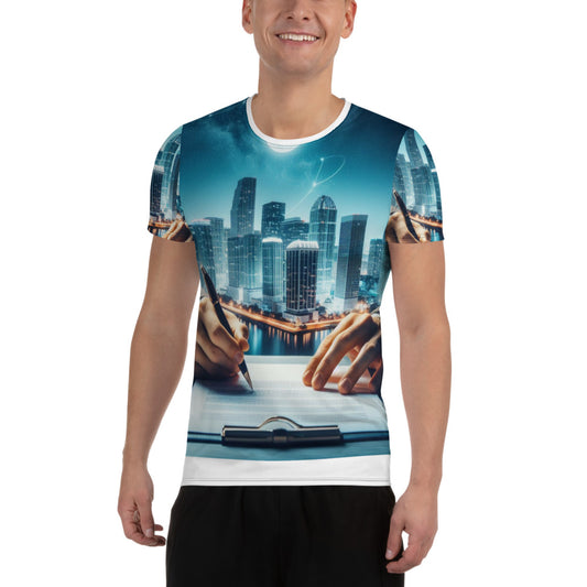 Men's All-Over Print Men's Athletic T-shirt