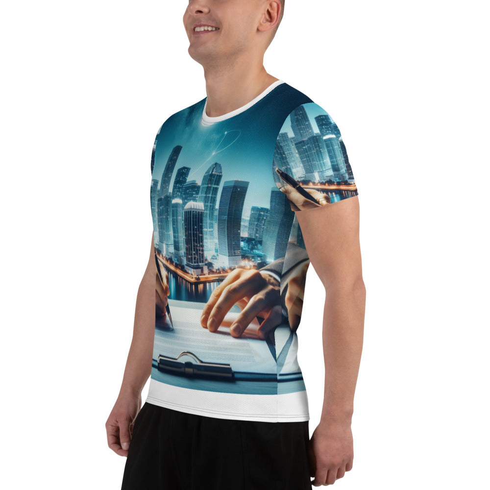 Men's All-Over Print Men's Athletic T-shirt