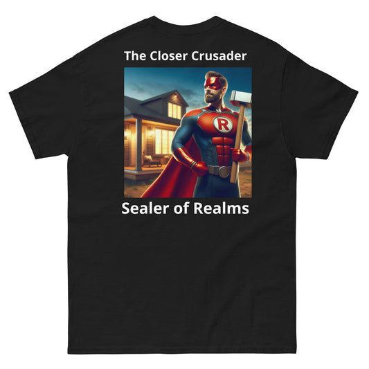 Men’s "The Closer Crusader" with back print classic tee