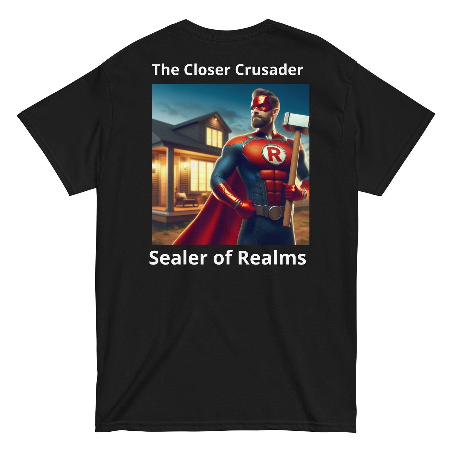 Men’s "The Closer Crusader" with back print classic tee