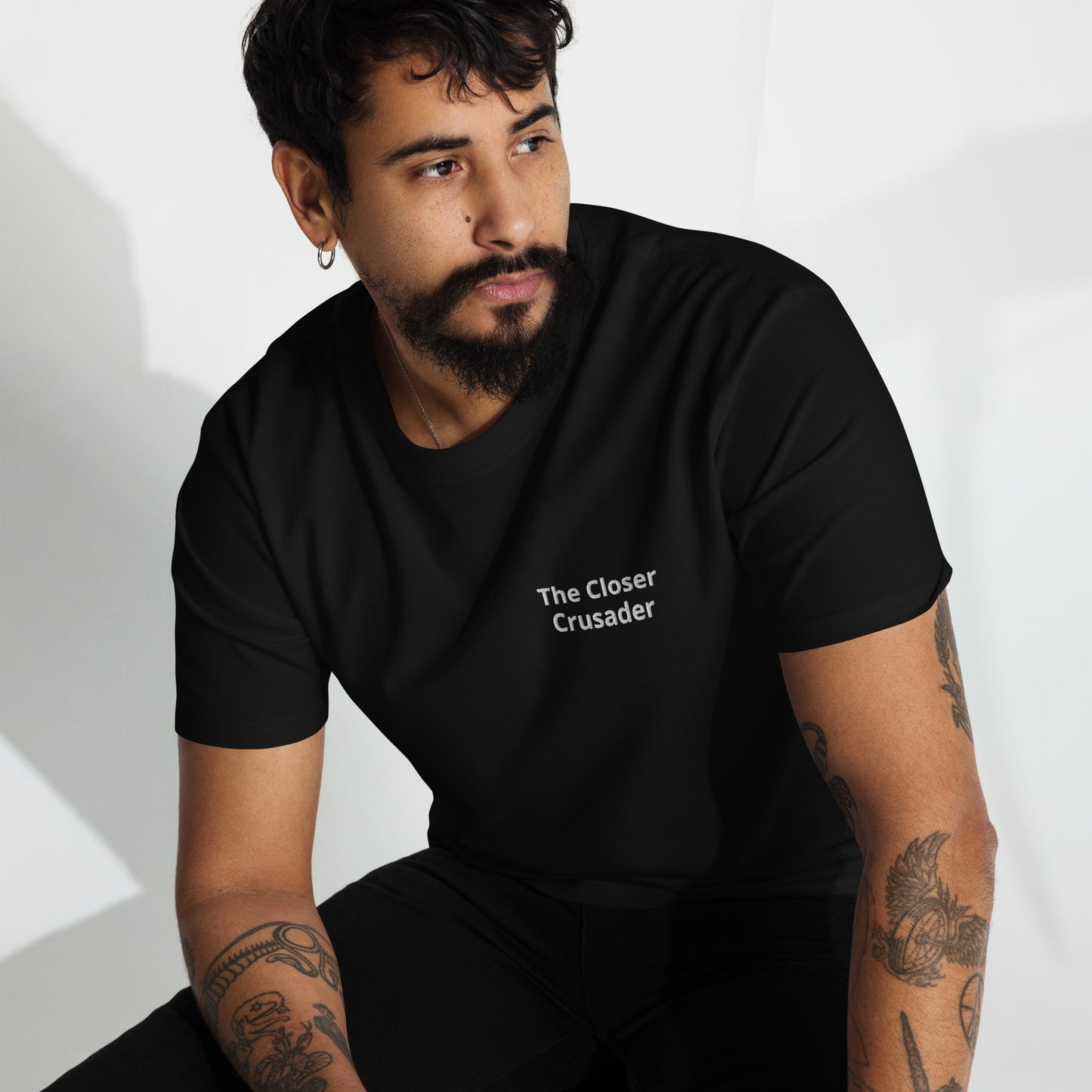 Men’s "The Closer Crusader" embroidered premium heavyweight tee