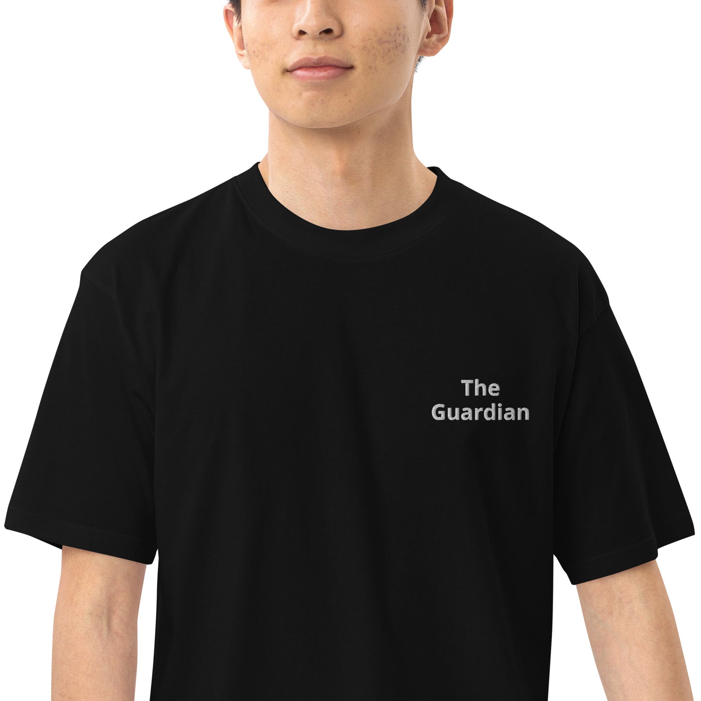 Men’s "The Guardian" embroidered premium heavyweight tee