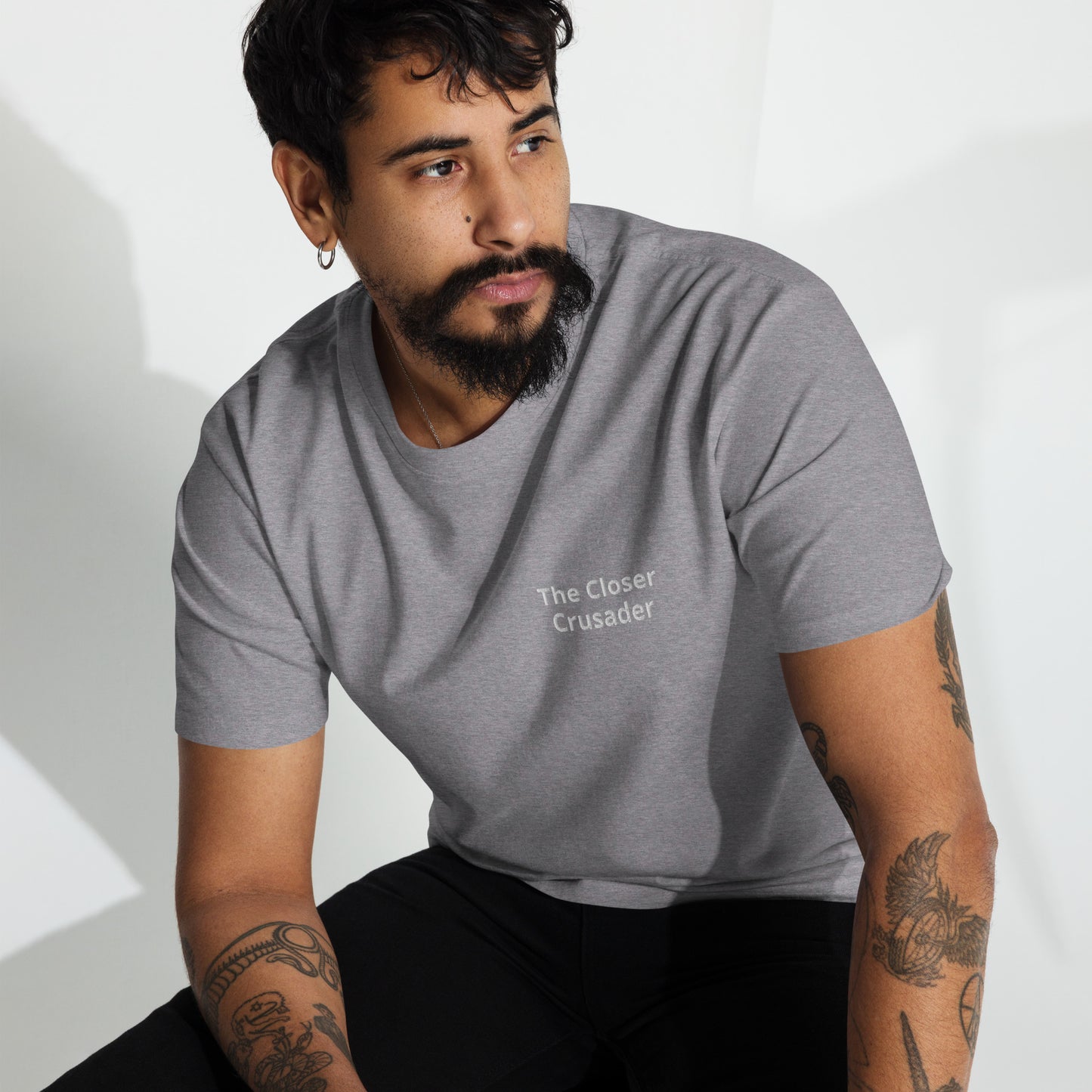 Men’s "The Closer Crusader" embroidered premium heavyweight tee