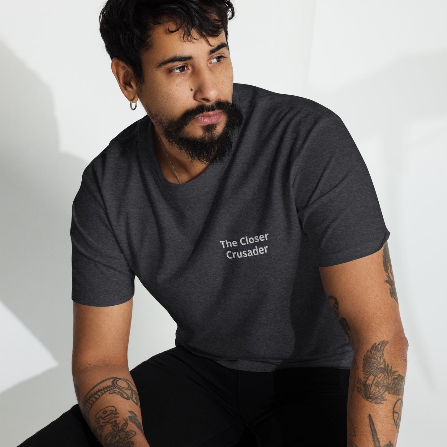 Men’s "The Closer Crusader" embroidered premium heavyweight tee