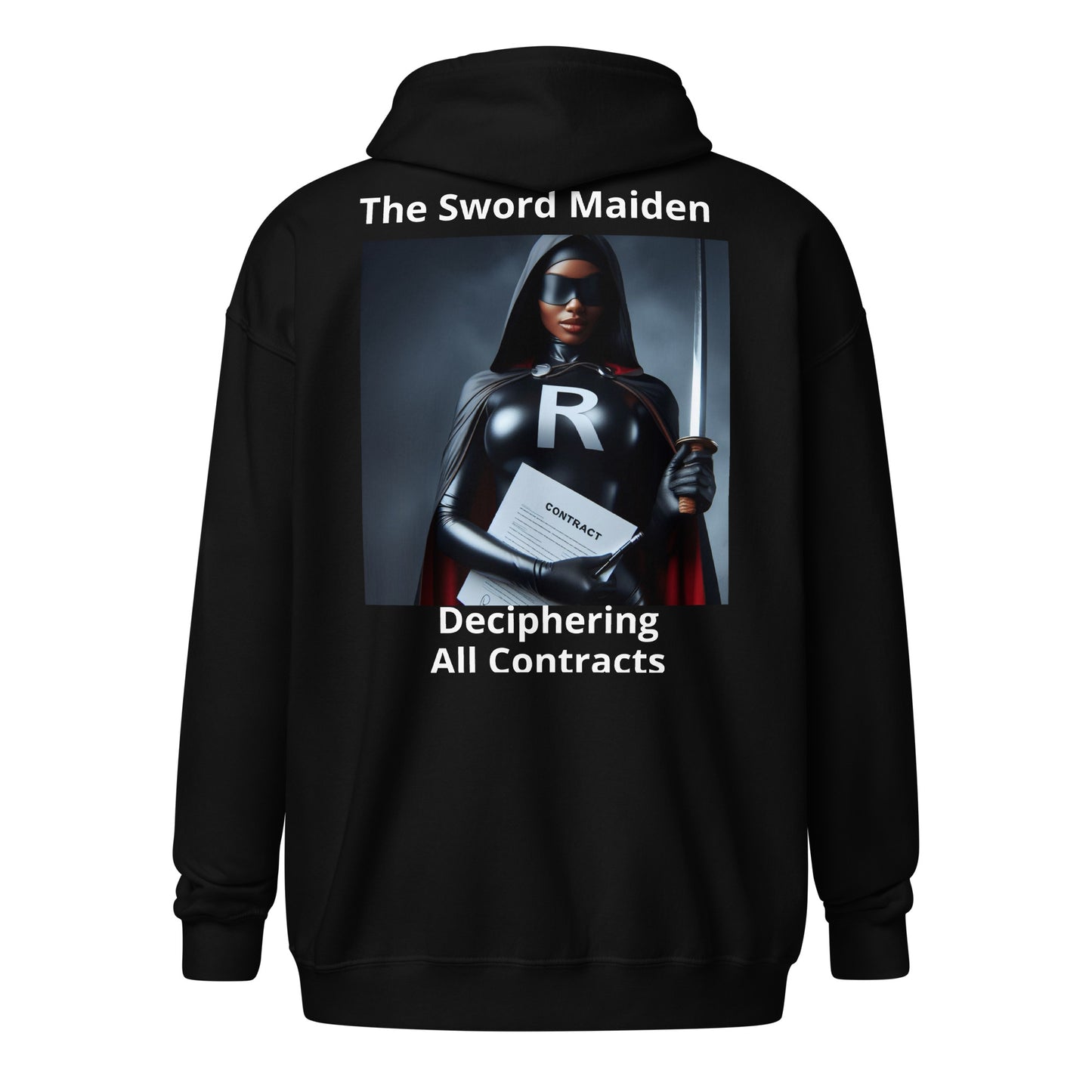 Superhero Section "The Sword Maiden" Women's Hoodie heavy blend zip