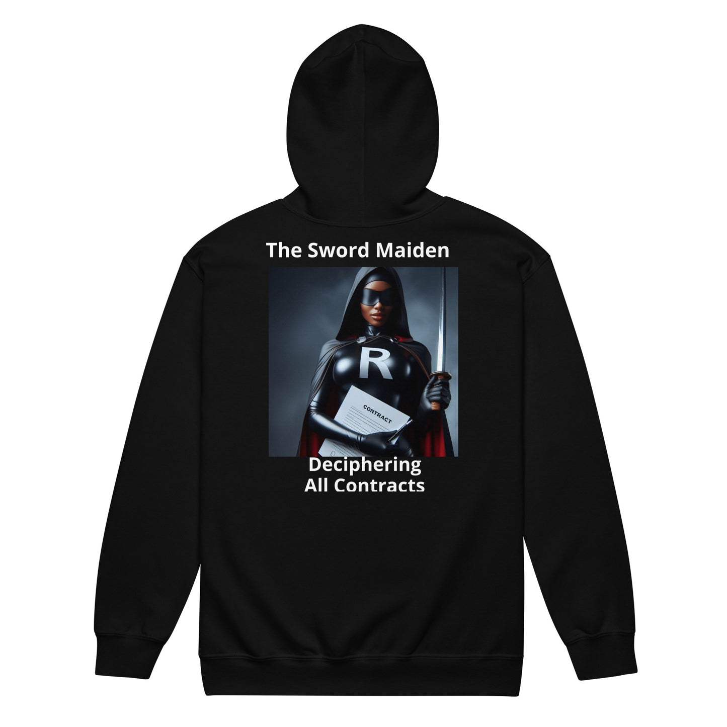 Superhero Section "The Sword Maiden" Women's Hoodie heavy blend zip