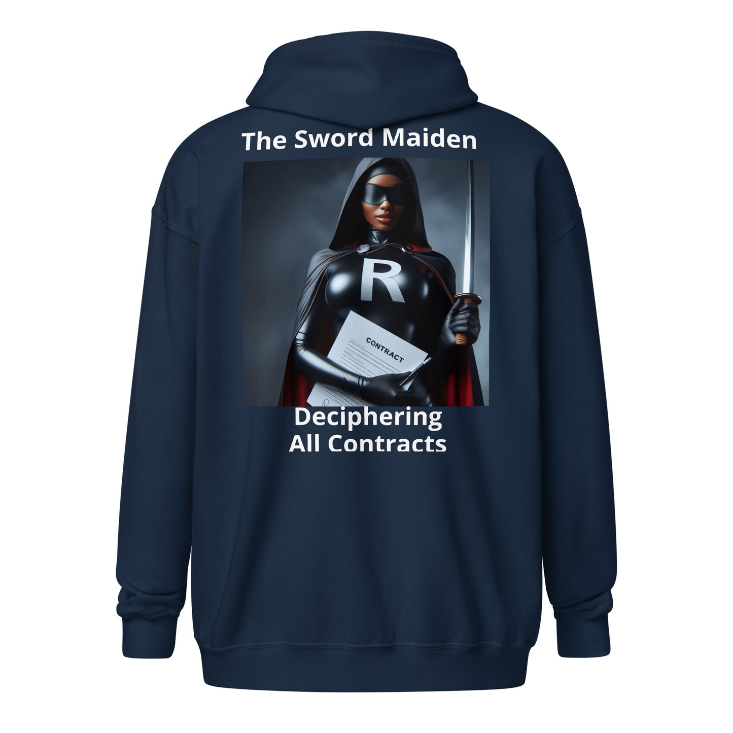 Superhero Section "The Sword Maiden" Women's Hoodie heavy blend zip