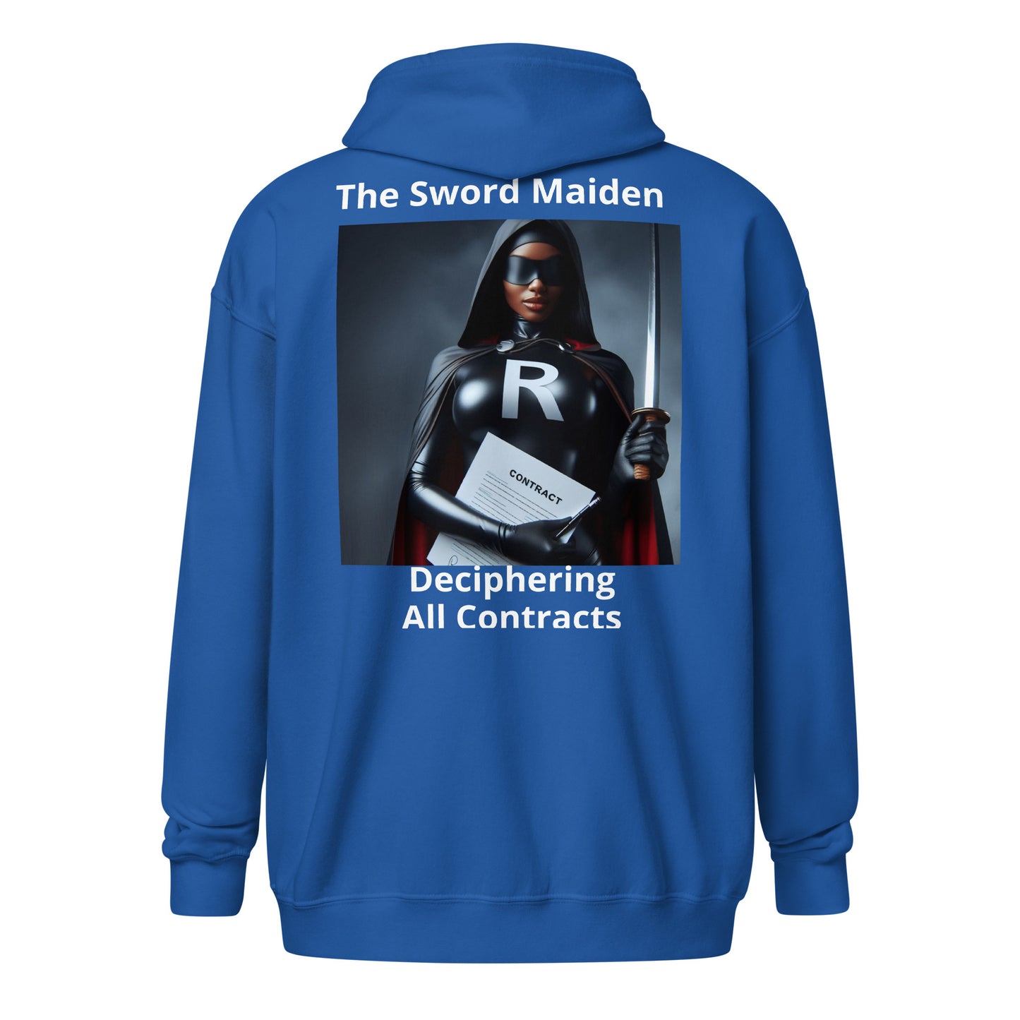 Superhero Section "The Sword Maiden" Women's Hoodie heavy blend zip