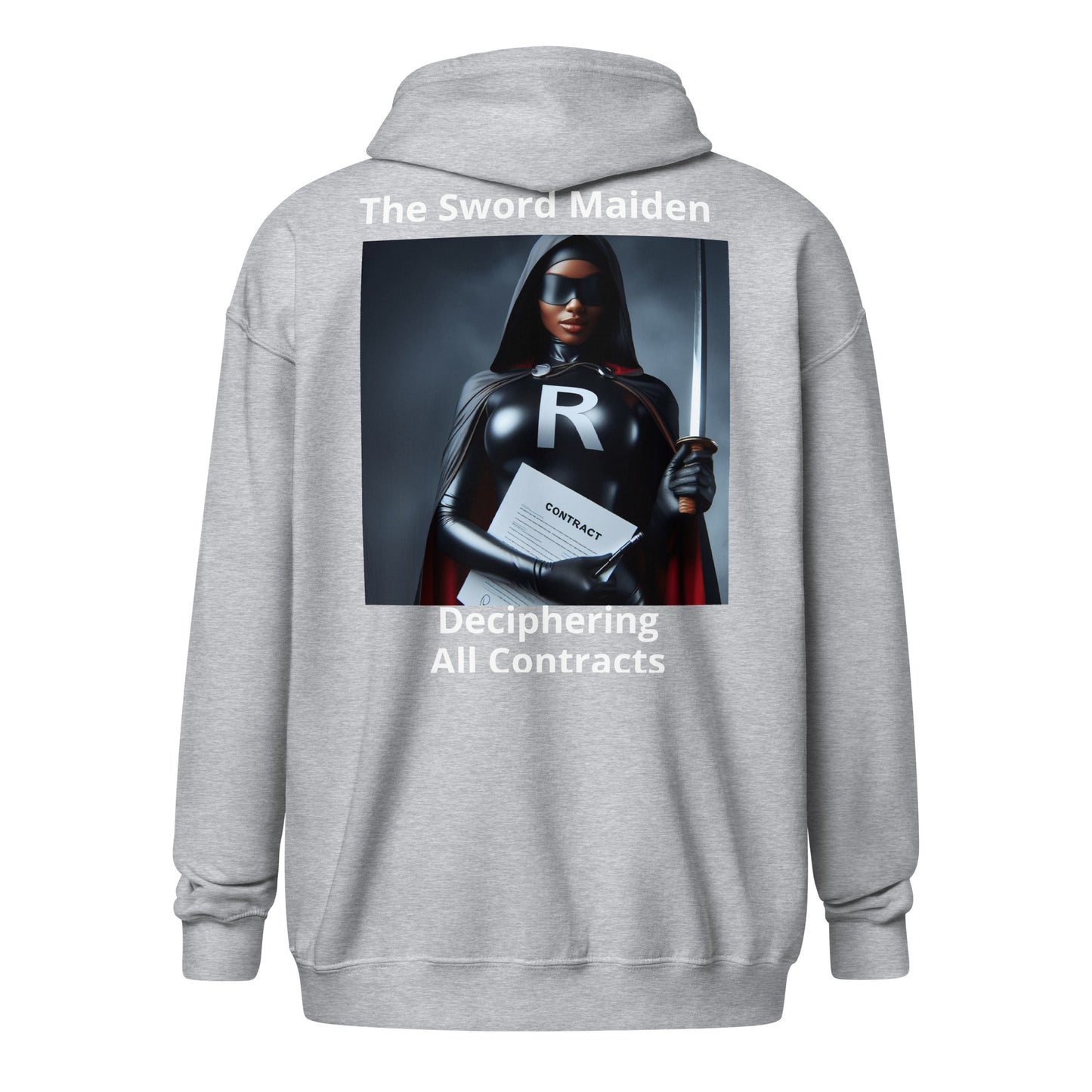 Superhero Section "The Sword Maiden" Women's Hoodie heavy blend zip