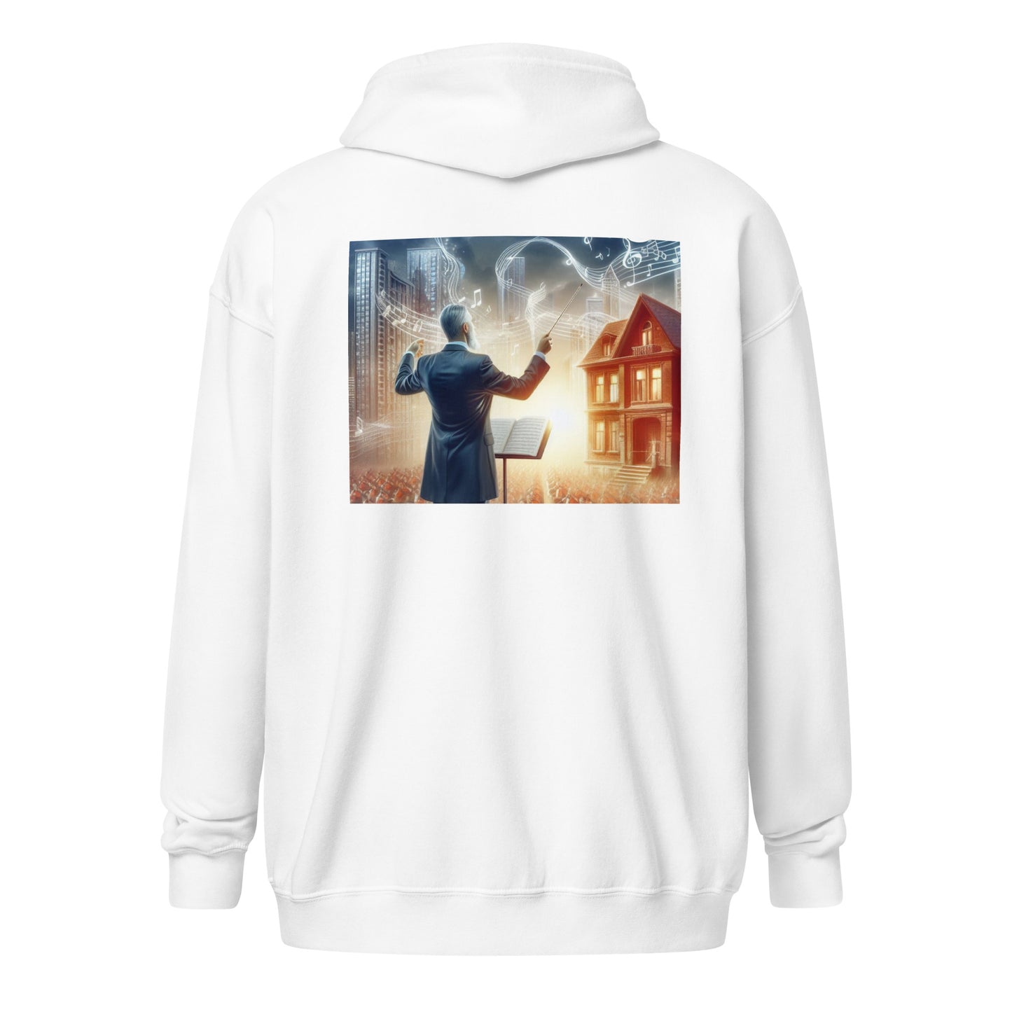 Superheros Section "The Orchestrator" Unisex Hoodie heavy blend zip hoodie