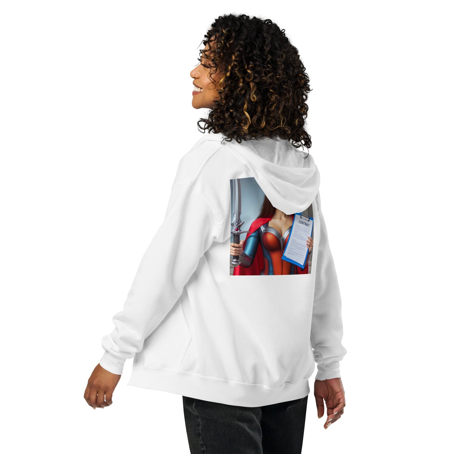 Superhero Section "The Guardian" Women's Hoodie heavy blend zip hoodie