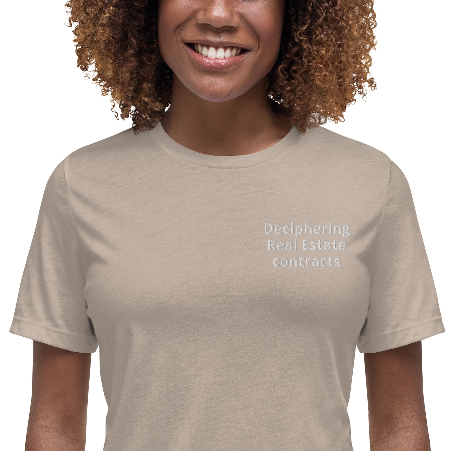 O2 Women's “The Sword Maiden, Deciphering all contracts" Embroidered Relaxed T-Shirt