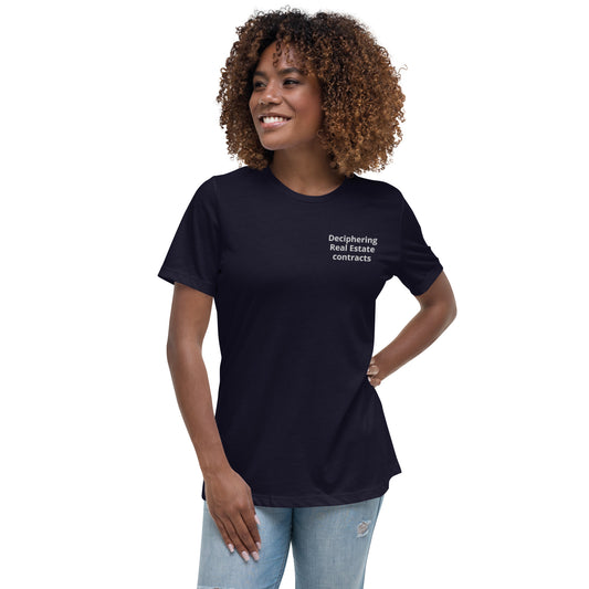 O2 Women's “The Sword Maiden, Deciphering all contracts" Embroidered Relaxed T-Shirt